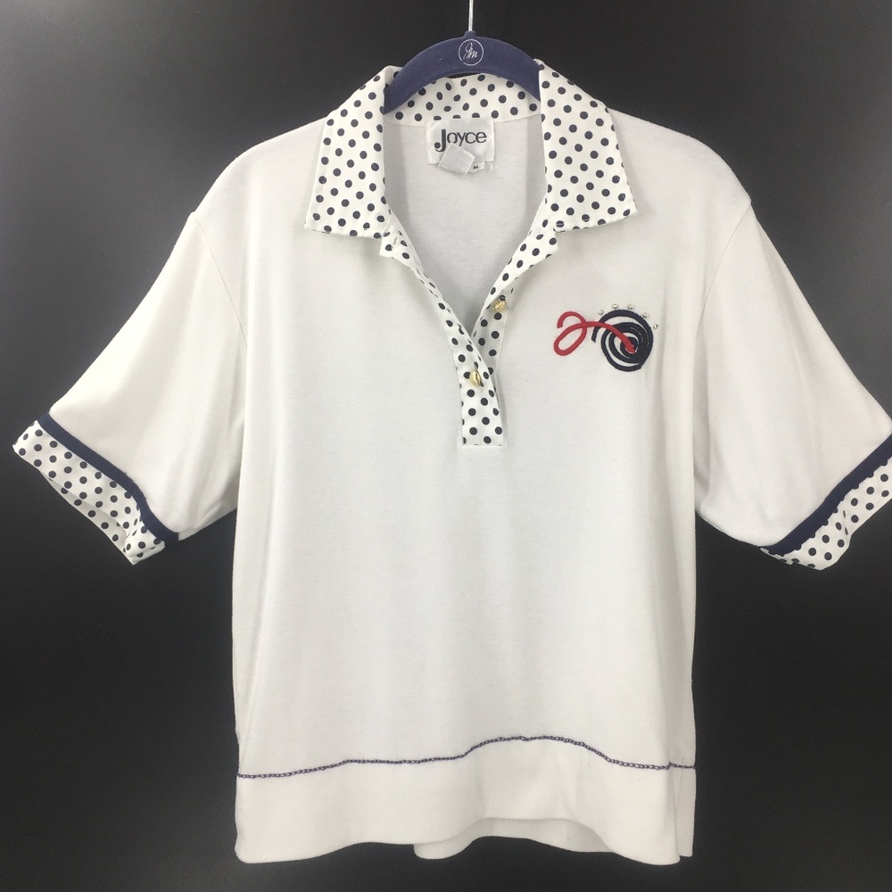 JOYCE Golf Shirt With Gold Beaded Details